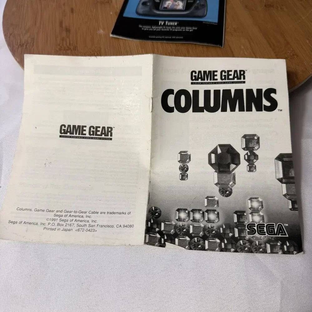 Sega Game Gear Manuals - lot of 5 Game Gear Manuals Batman/KO/Super Monaco ect